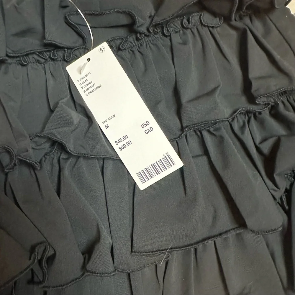 🔆 Urban Outfitters, Out From Under Black Ruffle Micro Skort - Small
